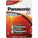 Щелочная батарейка PANASONIC AA Pro Power в блистере 2шт LR6XEG/2BP