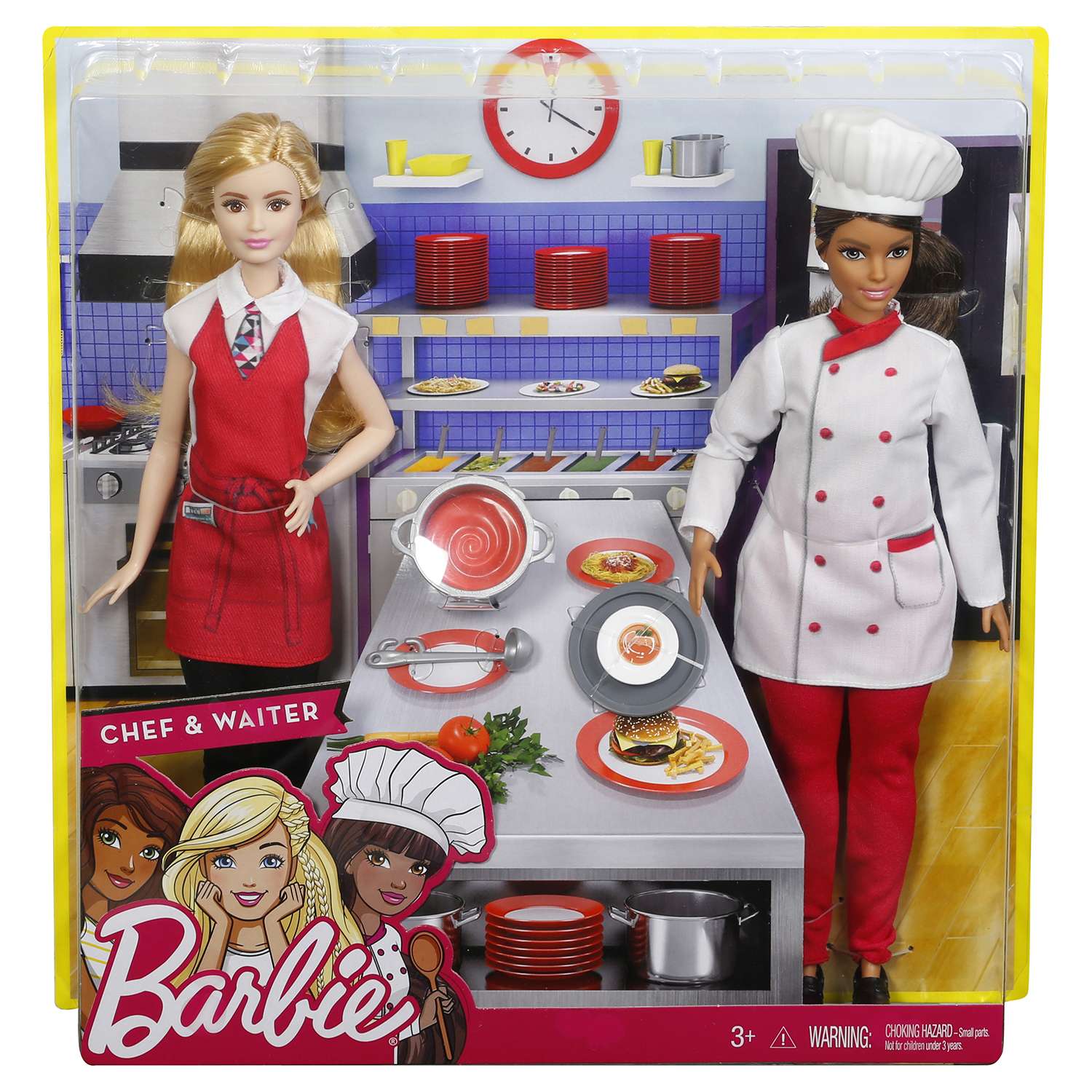 Набор Barbie Повар и официантка FCP66 FCP64 - фото 2