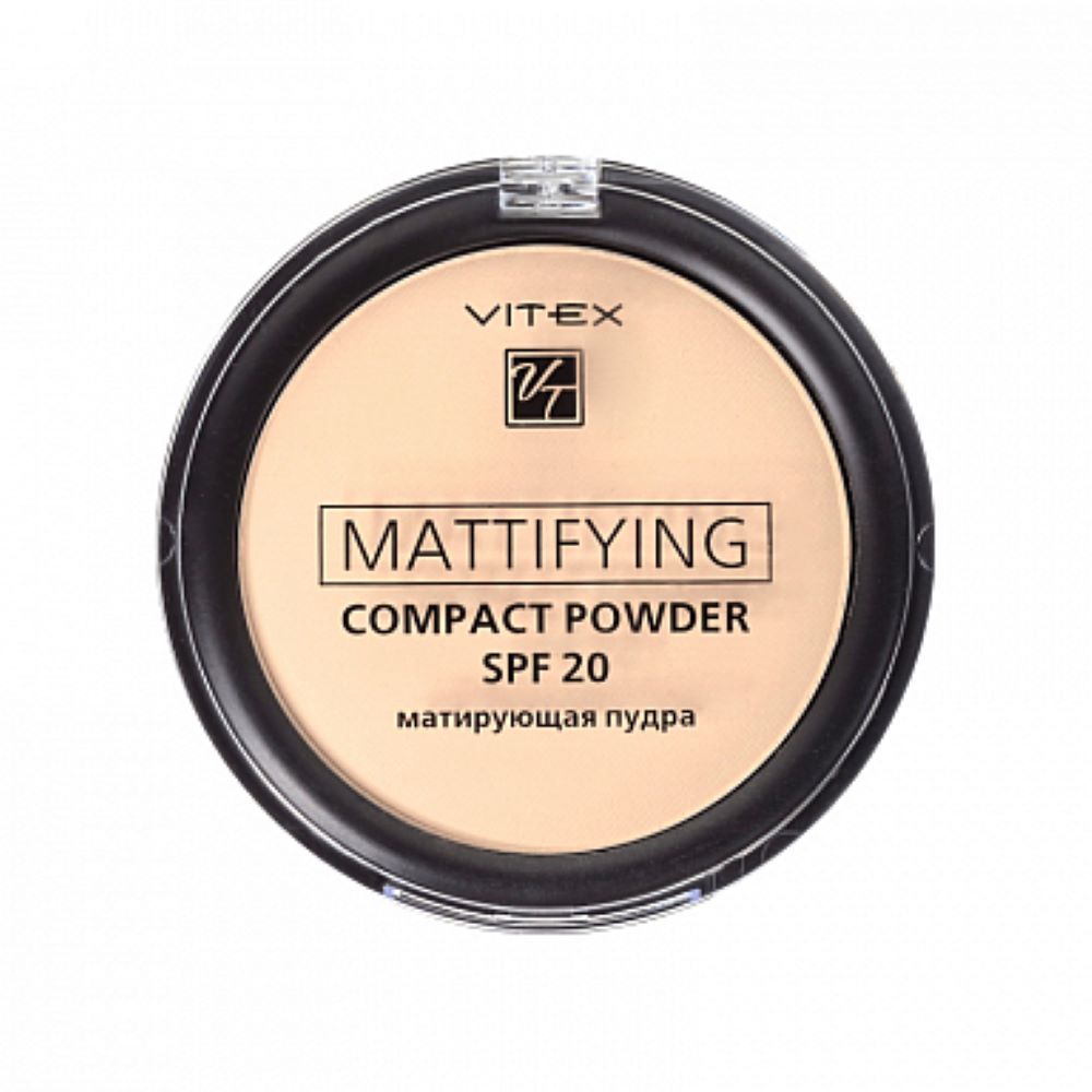 Пудра для лица Витэкс Матирующая компактная Mattifying compact powder SPF20 тон 03 5 г - фото 1