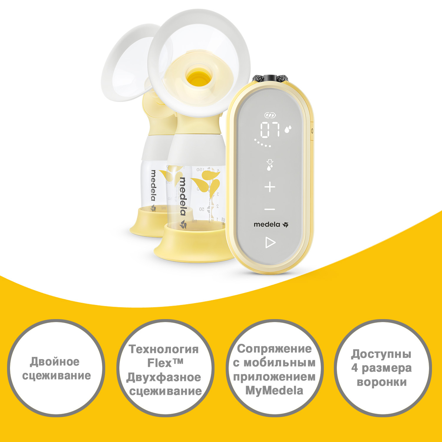 Молокоотсос Medela Freestyle Flex электрический двухфазный двойной 101037979 - фото 7