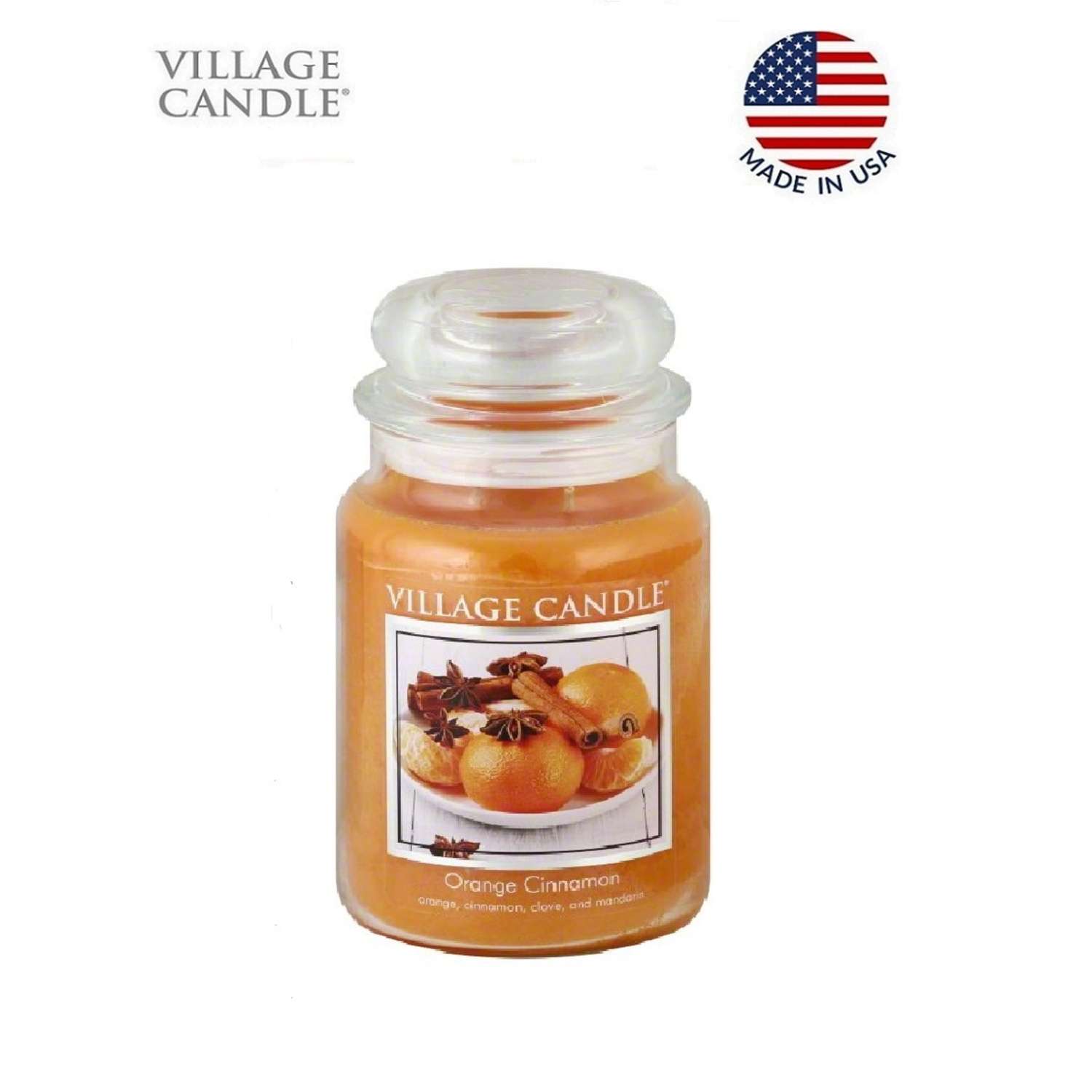 Свеча Village Candle ароматическая Апельсин с Корицей 4260026 - фото 2