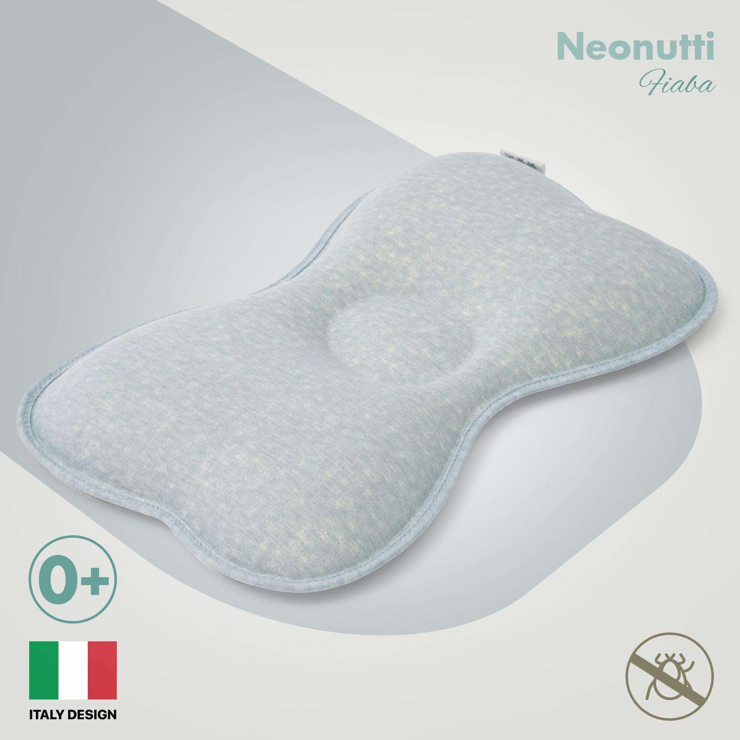 Подушка для новорожденного Nuovita Neonutti Fiaba Dipinto Синяя - фото 2