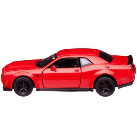 Машина металлическая Uni-Fortune Dodge Challenger SRT Demon 2018 цвет красный двери открываются