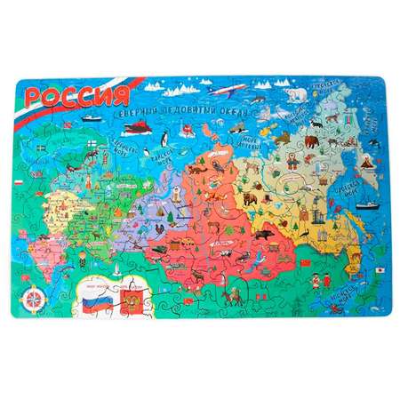 Пазл деревянный YOSHATOYS «Карта России»