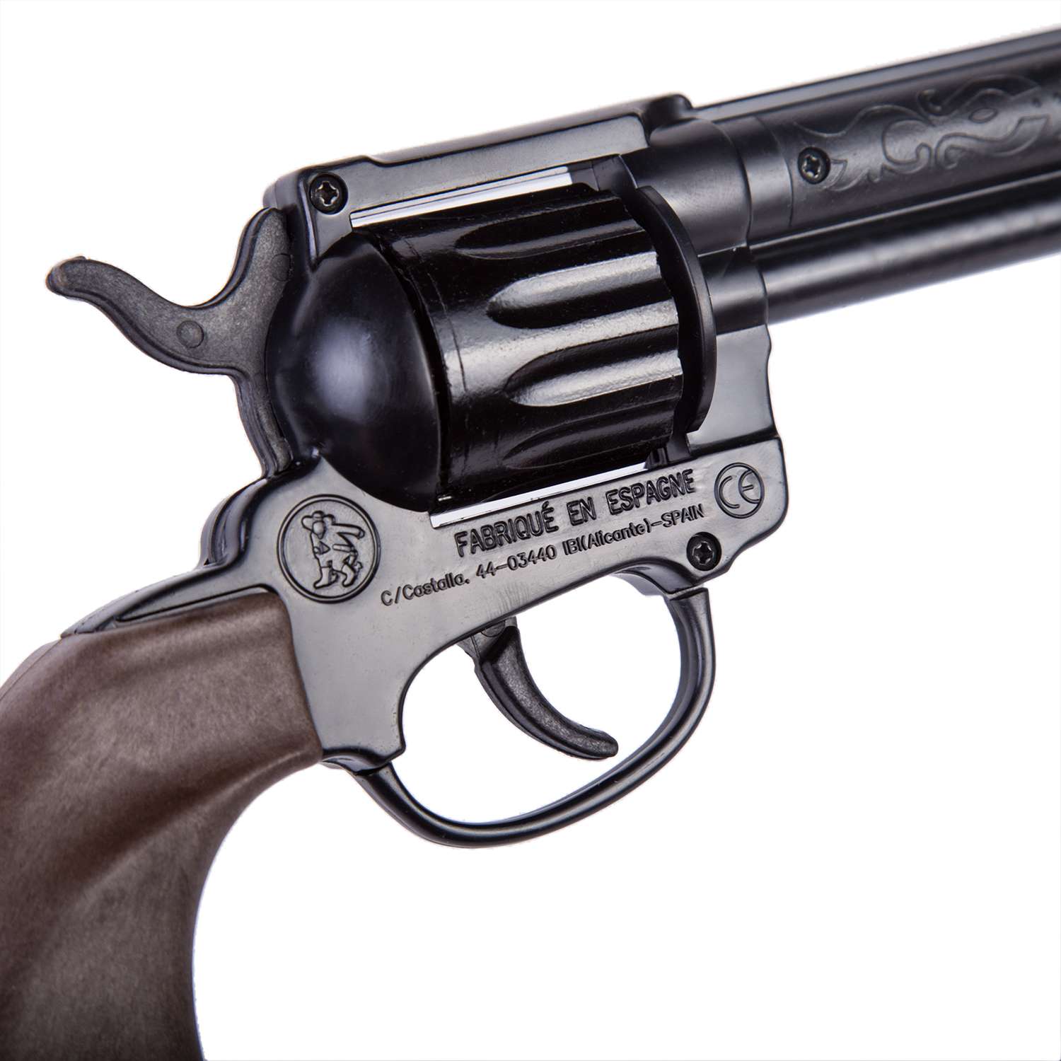 Револьвер ковбоя Gonher (пластамас.) черный 25 см - фото 5