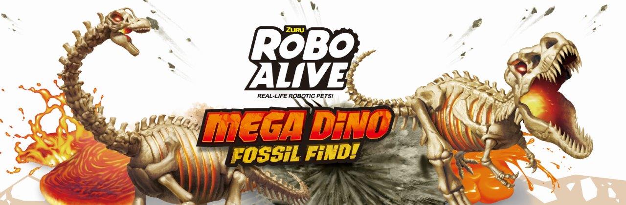 Игрушка сюрприз Zuru Robo Alive Mega Dino Fossil раскопки динозавра со светом и звуком - фото 20