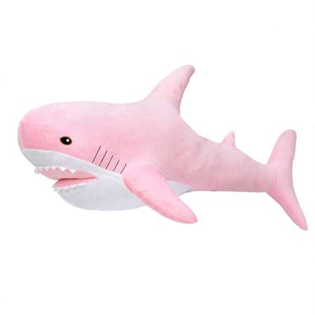 Мягкая игрушка GoldStitch Акула 100 см с карманом розовая