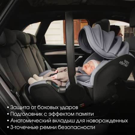 Автокресло с базой Britax Roemer Baby-Safe Pro Style Mineral Grey и Vario base 5 Z