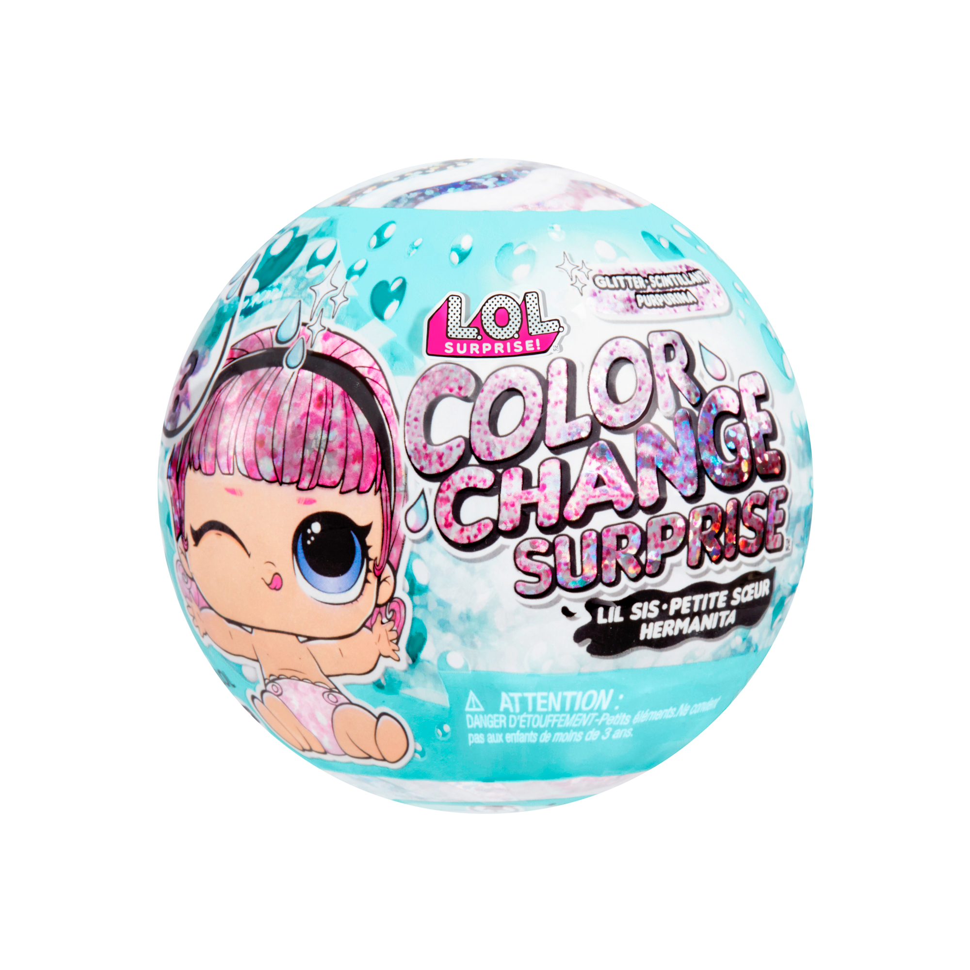 Игрушка LOL Surprise Glitter Color Change Lil Sis в непрозрачной упаковке  (Сюрприз) 585305EUC