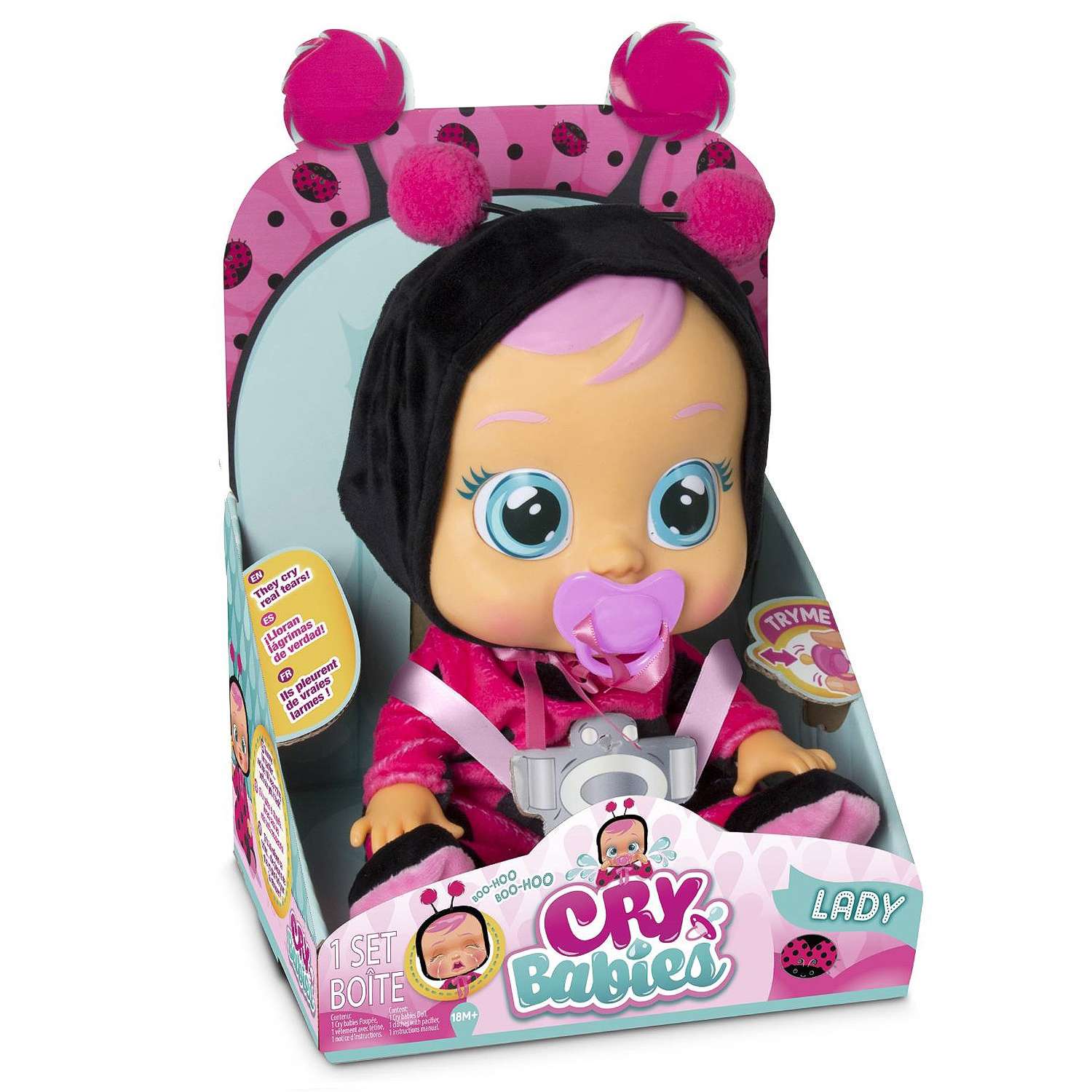 Кукла IMC Toys Плачущий младенец Lady 31 см 96295 - фото 3