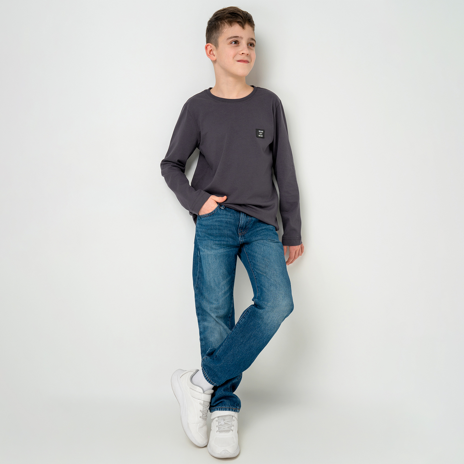 Лонгслив BONITO KIDS SS6096графитовый - фото 2