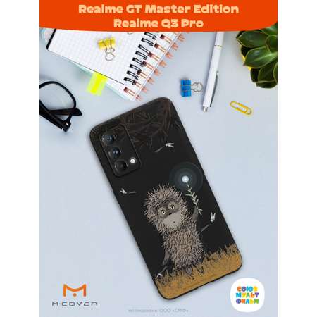 Силиконовый чехол Mcover для смартфона Realme GT Master Edition Q3 Pro Союзмультфильм Ежик в тумане и фонарик