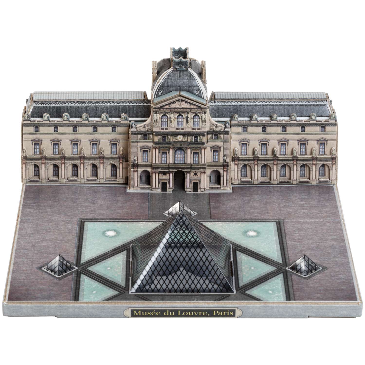 Сборная модель Умная бумага Города в миниатюре Музей Лувр 582 582 - фото 1