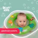 Круг для купания ROXY-KIDS Flipper надувной на шею для новорожденных и малышей цвет зеленый