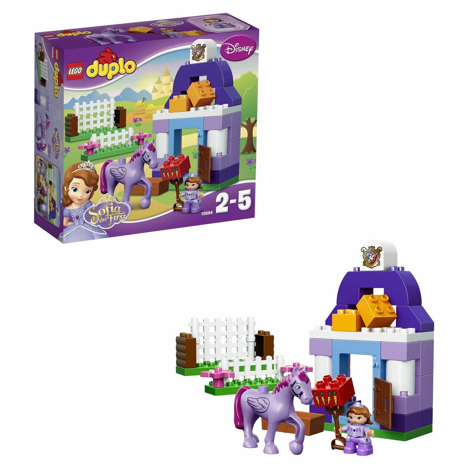 Конструктор LEGO DUPLO Sofia the First Софии Прекрасная: королевская  конюшня (10594) купить по цене 1239 ₽ в интернет-магазине Детский мир