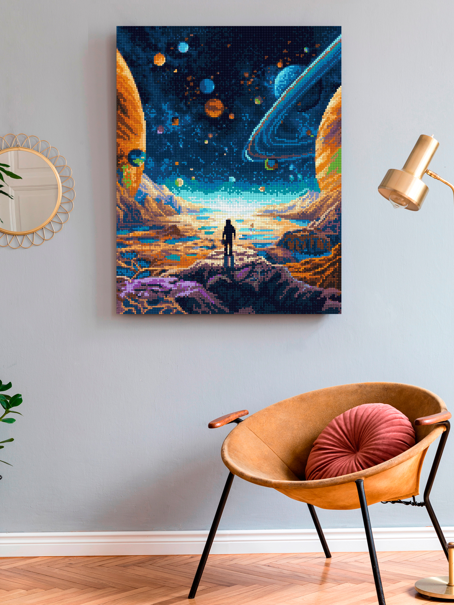 Алмазная мозаика Art on Canvas холст на подрамнике 40х50 см Космос - фото 3