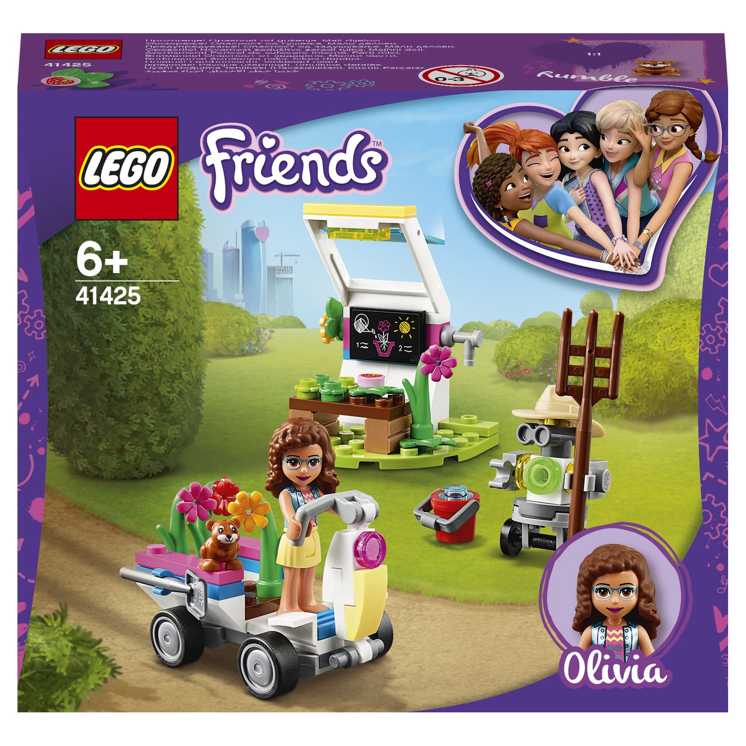 Конструктор LEGO Friends Цветочный сад Оливии 41425 купить по цене 99 ₽ в  интернет-магазине Детский мир