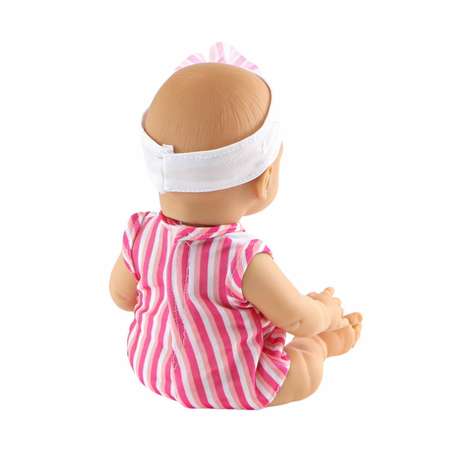 Кукла 1TOY Premium реборн 28 см в боди с повязкой на голове