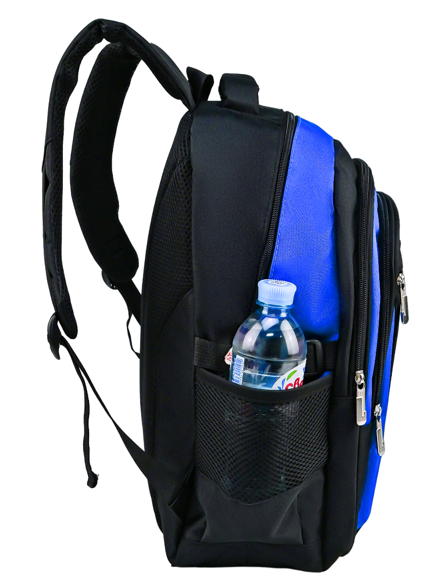 Рюкзак школьный Evoline большой черно-голубой EVOS-318 - фото 5