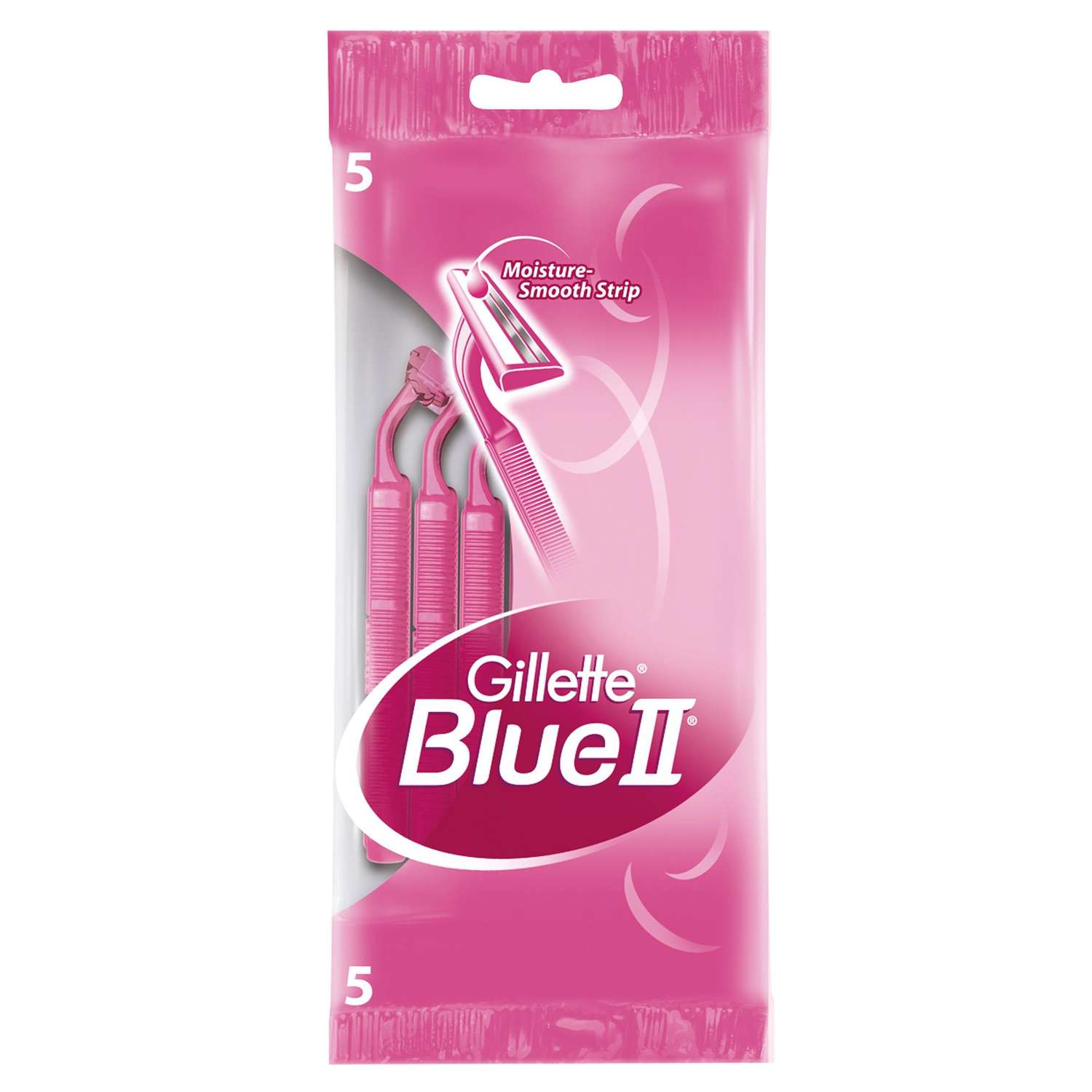 Бритва для женщин Gillette одноразовая BlueII 5шт - фото 2