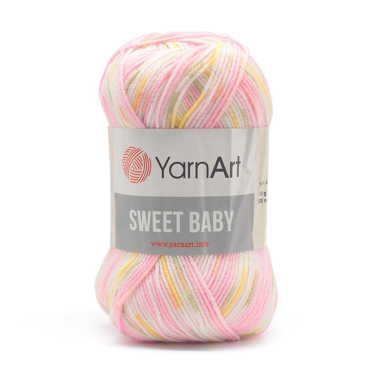 Пряжа для вязания YarnArt Sweet Baby 100 гр 300 м акрил тонкая детская 5 мотков цвет 901 - фото 2