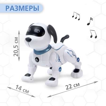 Робот собака Автоград «Дружок трюкач» звуковые эффекты управление с пульта