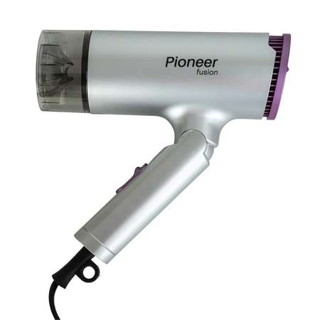 Фен для волос Pioneer с ионизацией серебристый/фиолетовый