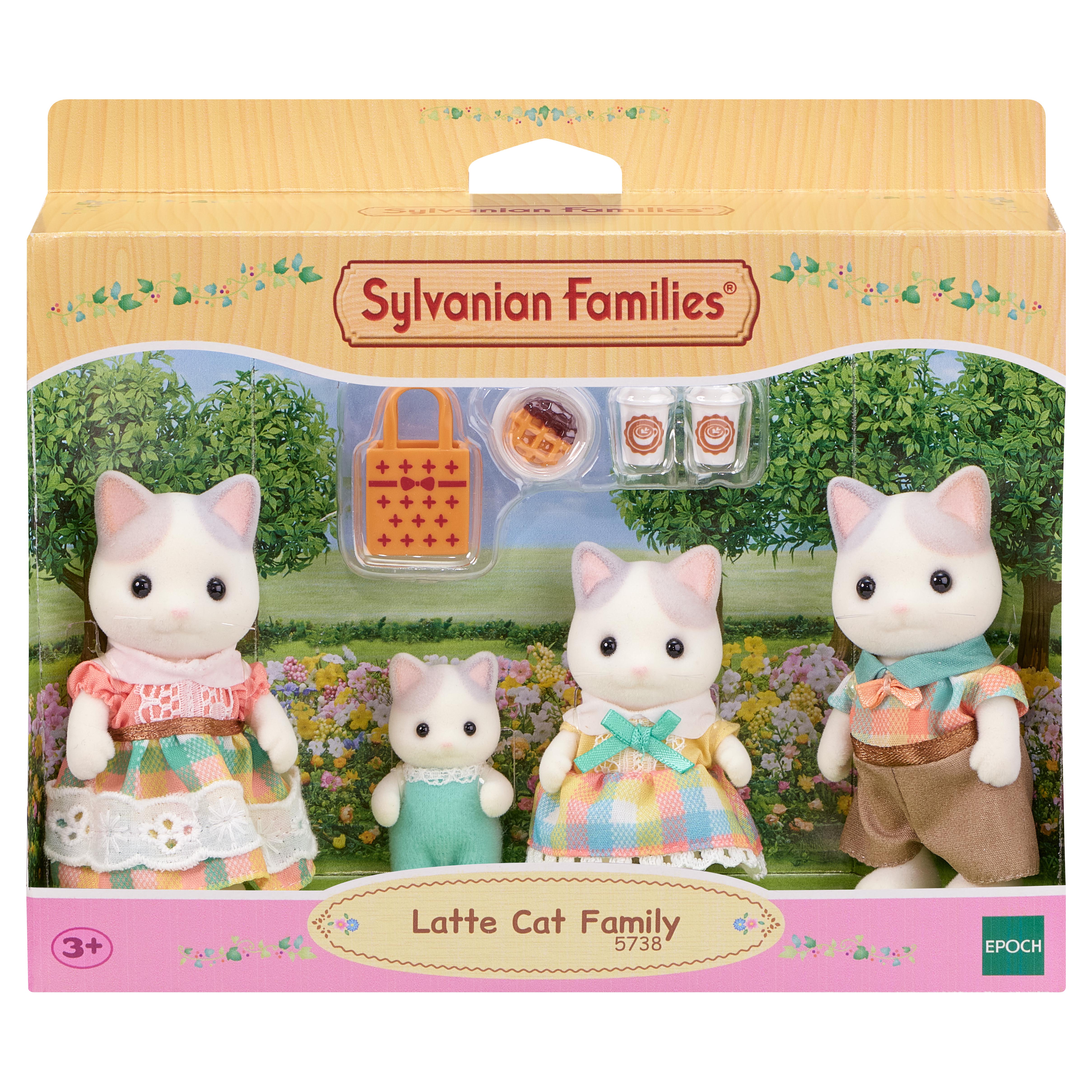 Игровой набор Sylvanian Families Семья Латте котов - фото 1