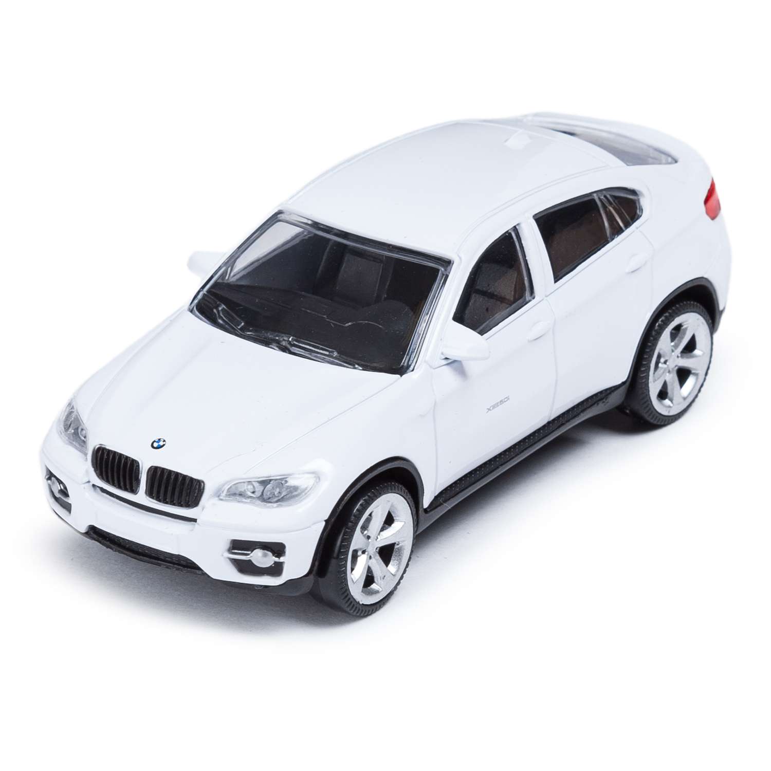 Машинка Rastar BMW X6 1:43 Белая 33700 - фото 1