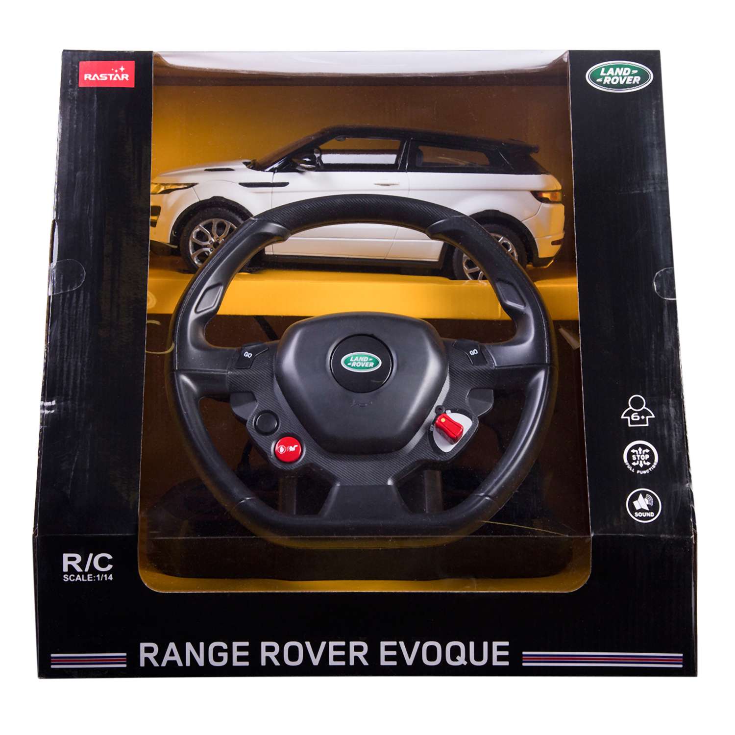 Машинка на радиоуправлении Rastar Range Rover Evoque 1:14 Белая - фото 3