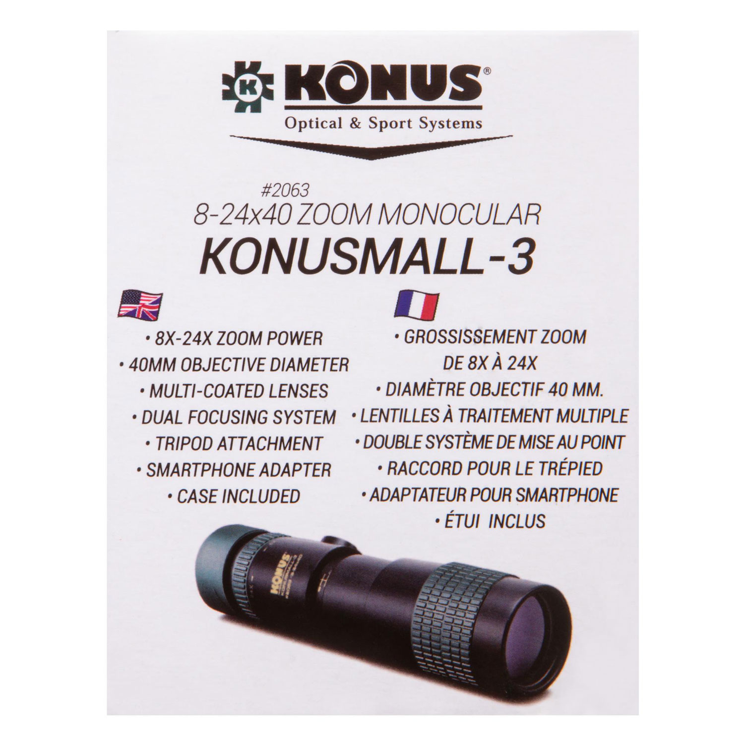 Монокуляр Konus Konusmall-3 8–24x40 - фото 14