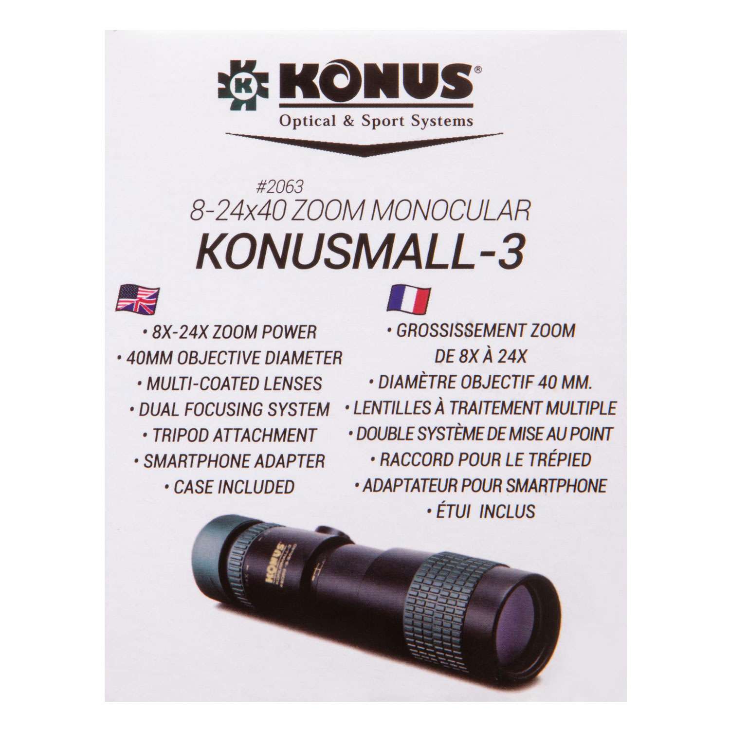 Монокуляр Konus Konusmall-3 8–24x40 - фото 14