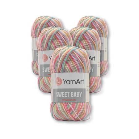 Пряжа для вязания YarnArt Sweet Baby 100 гр 300 м акрил тонкая детская 5 мотков цвет 911