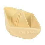 Прорезыватель грызунок OLI and CAROL Origami Boat Vanilla из натурального каучука