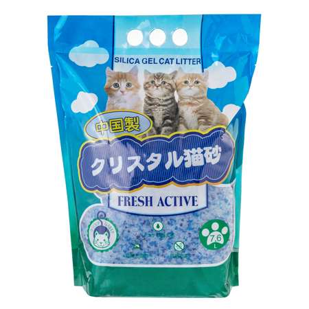 Наполнитель для кошек Hakase Arekkusu Fresh Active силикагелевый впитывающий 7.6л