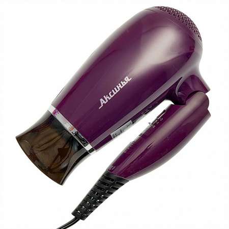 Фен для волос Аксинья КС-705 Складная ручка 1200 Вт 2 режима работы сиреневый