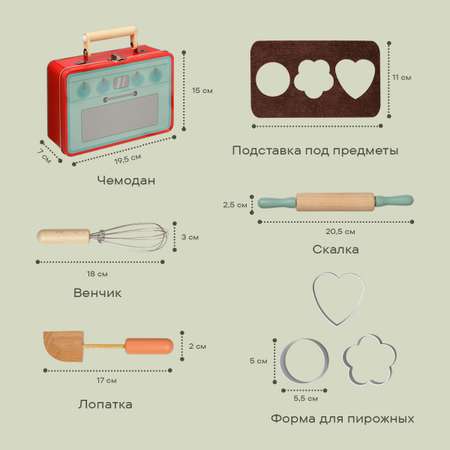 Игровой набор LUKNO Кондитер для девочек/ посуда для детей