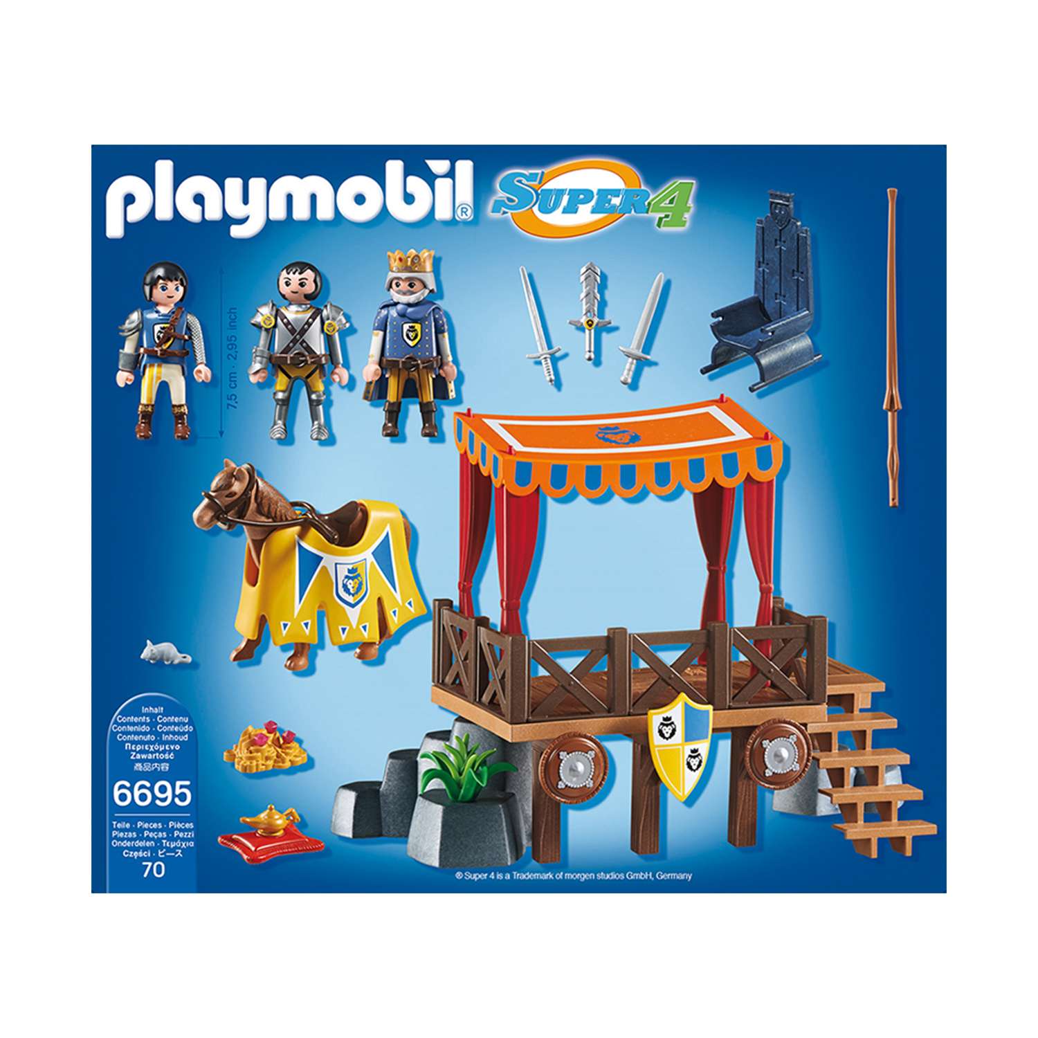 Конструктор Playmobil Супер4 .Королевская Трибуна с Алексом - фото 3