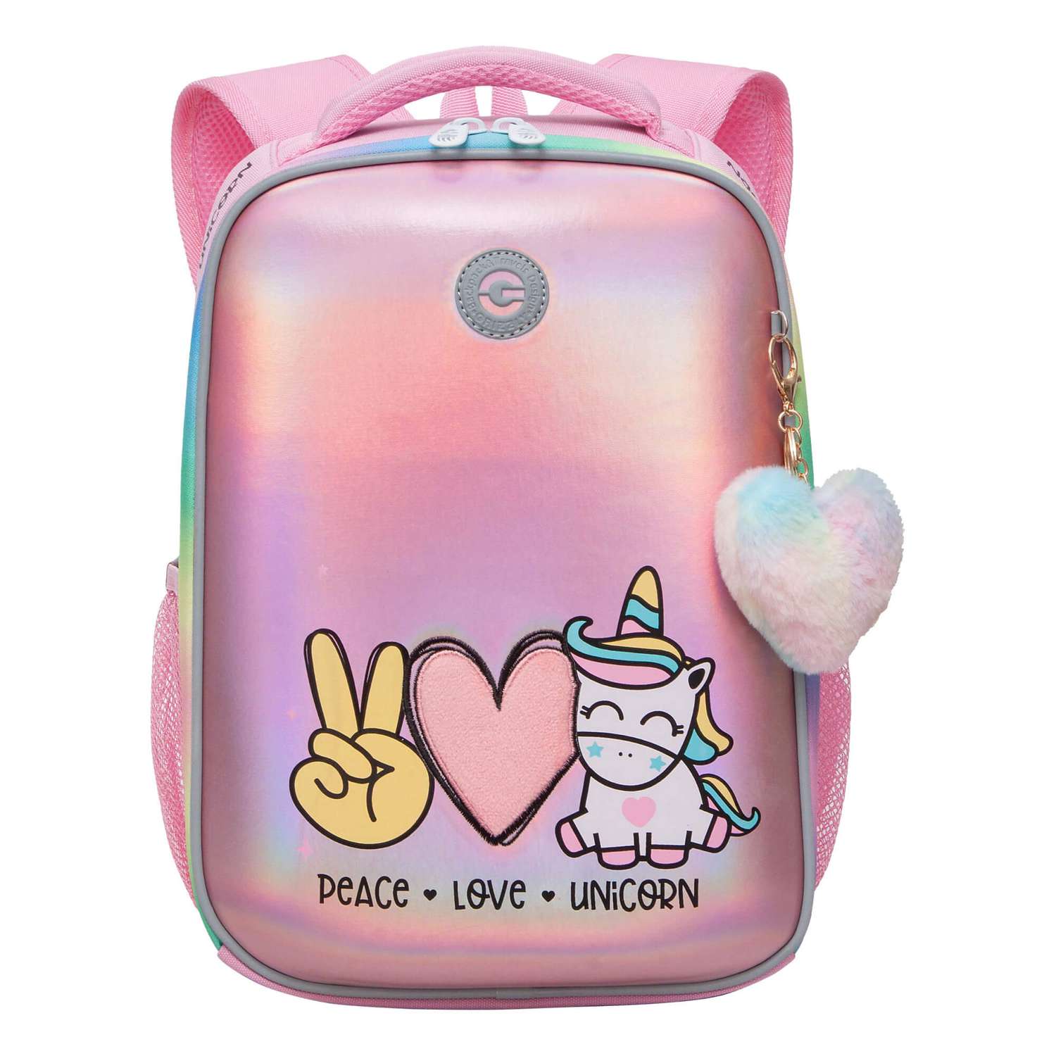 Рюкзак школьный Grizzly Розовый RAw-396-6/2 - фото 2