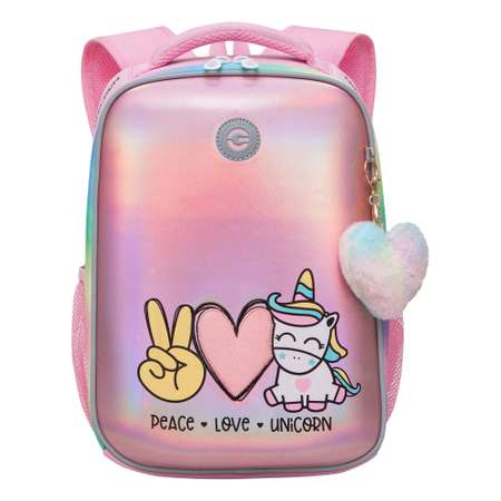 Рюкзак школьный Grizzly Розовый RAw-396-6/2