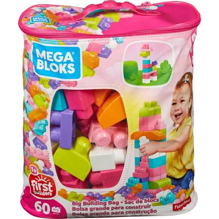 Конструктор Mega Bloks First Builders 60деталей Розовый DCH54