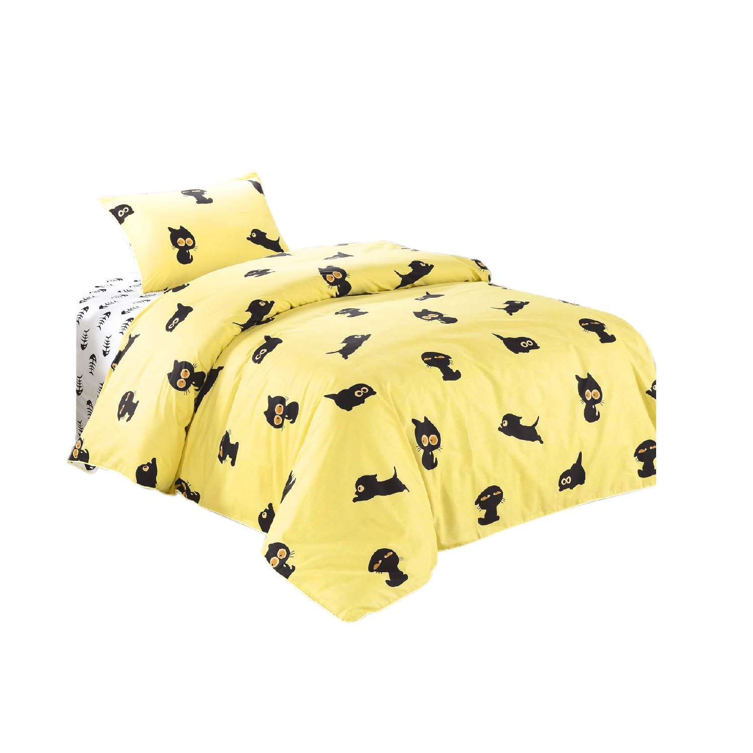 Комплект постельного белья Sofi de Marko 1.5 спальный Кити желтый - фото 1