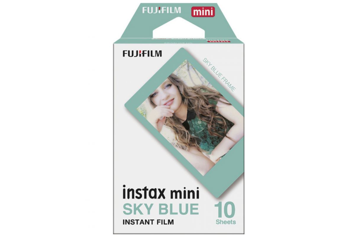 Картридж для камеры FUJIFILM Colorfilm Instax Mini Sky Blue голубая рамка 10 снимков - фото 2