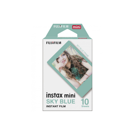 Картридж для камеры Fujifilm Colorfilm Instax Mini Sky Blue голубая рамка 10 снимков