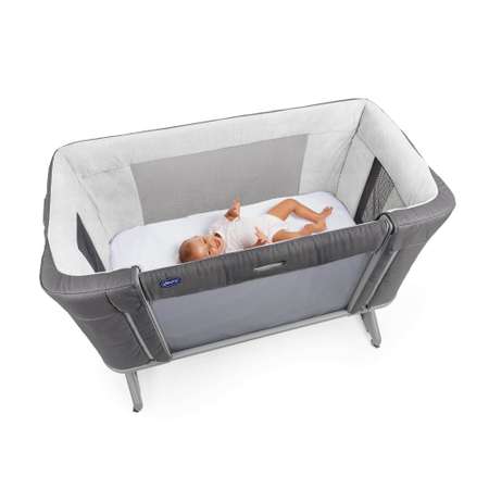 Кроватка CHICCO Next2Me Forever Moon Grey