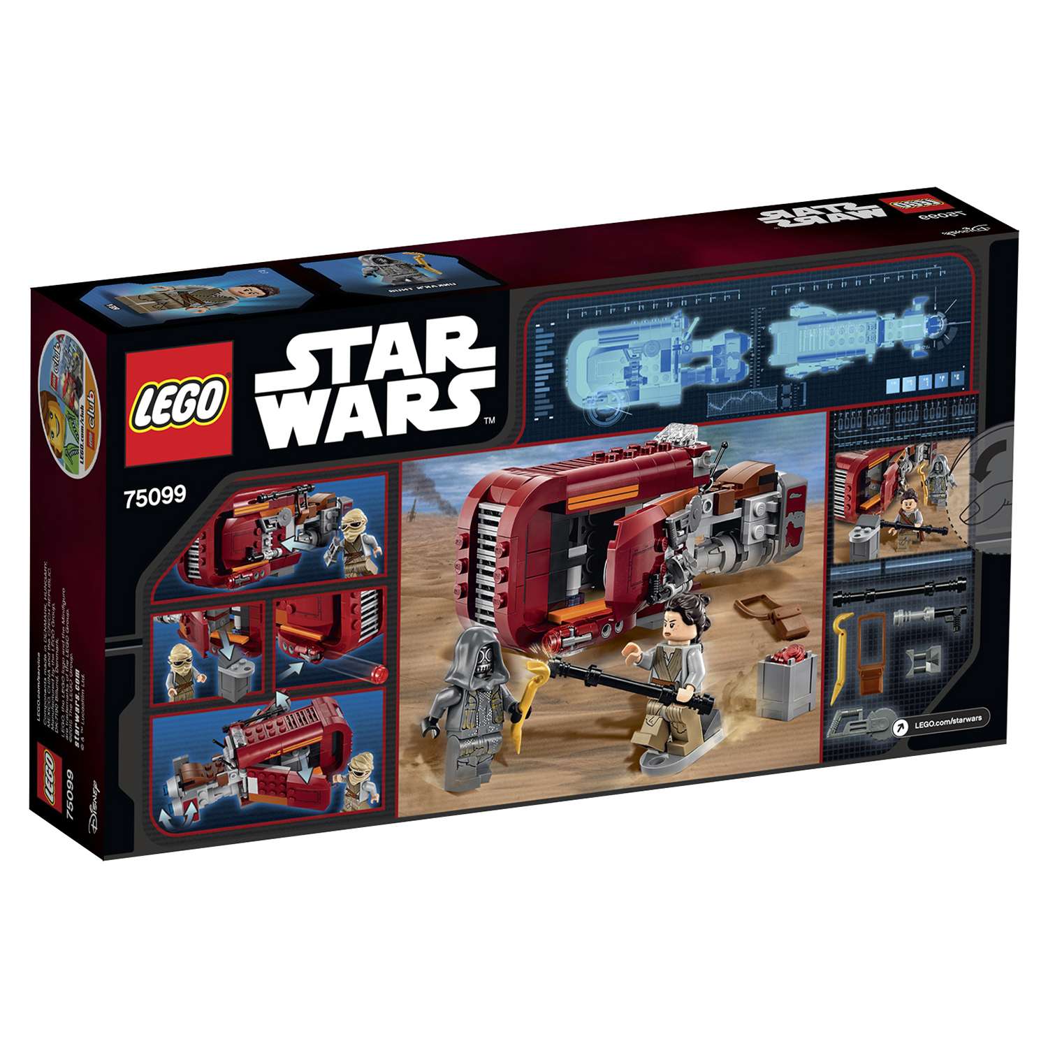 Конструктор LEGO Star Wars TM Спидер Рей (Rey's Speeder™) (75099) - фото 3