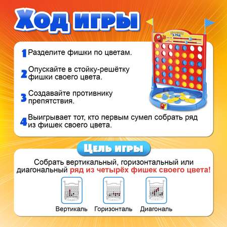 Настольная игра Лас Играс KIDS Пятнашки в ряд