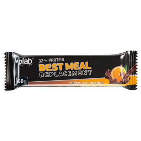 Батончик VPLAB Protein Best Meal Replacement 32% шоколад-апельсин 60г