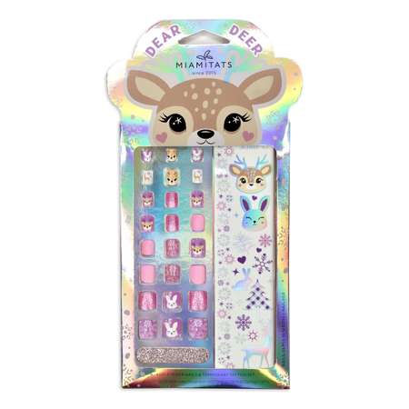 Детские накладные ногти и тату MIAMITATS Dear deer