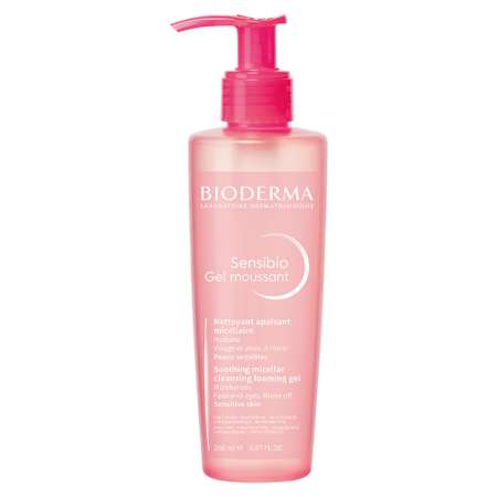 Гель Bioderma Sensibio очищающий для умывания нормальной и чувствительной кожи лица 200 мл